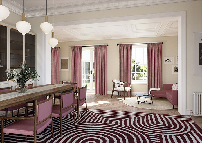 Vintage Stripe, Bowler Red - Made to Measure Curtains - Image 7